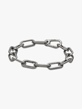 Pandora Polished Silver Rectangular Link Bracelet